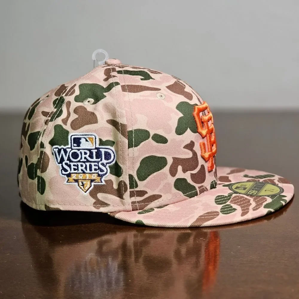New Era San Francisco Giants Duck Camo 59Fifty Fitted Hat 2010 World Serie 7 1/4